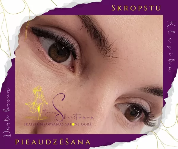 LED skropstu pieaudzēšana Ogrē - klasika, tumši brūnas
