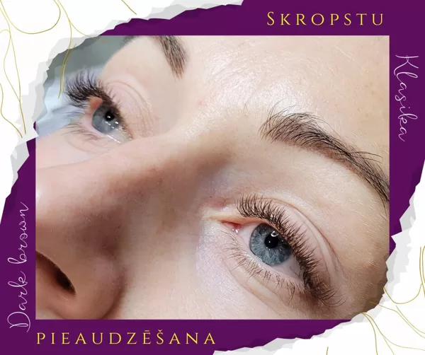 LED skropstu pieaudzēšana Ogrē - klasika, tumši brūnas